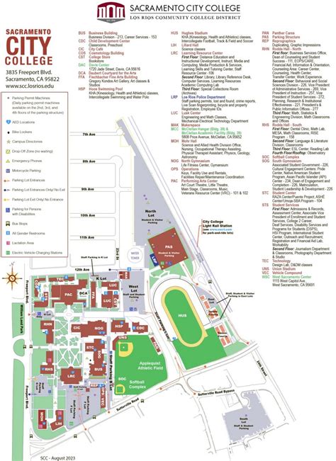 Sacramento City College Campus Map - SCC - Ontheworldmap.com