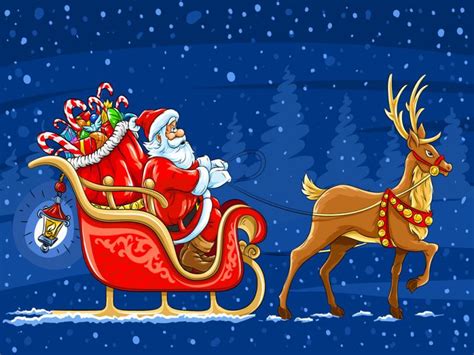 Santa Claus Design Backgrounds for Powerpoint Templates - PPT Backgrounds