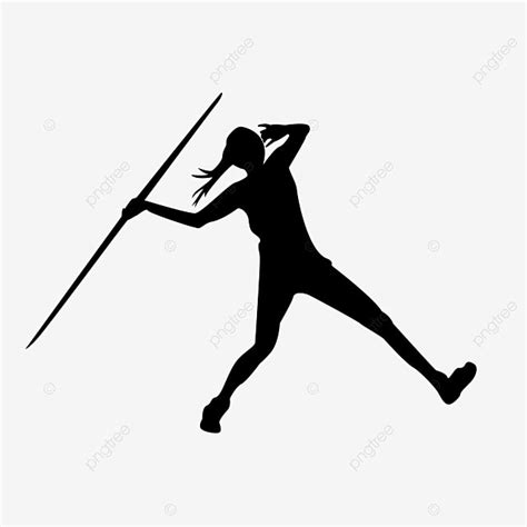 Javelin Thrower Silhouette PNG Transparent, Professional Silhouette ...