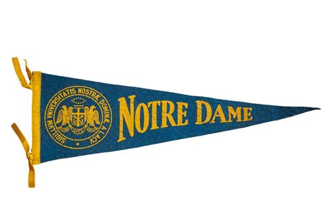 Notre Dame University Felt Flag