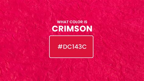 What Color Is Crimson: About Crimson Color