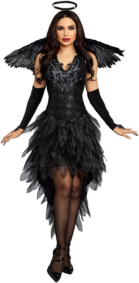 Dreamgirl Women's Luxurious Angel of Darkness | Black angel costume, Angel costume, Costumes for ...