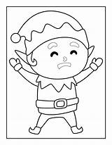 20 Elf Coloring Pages Free Christmas Elves sketch template