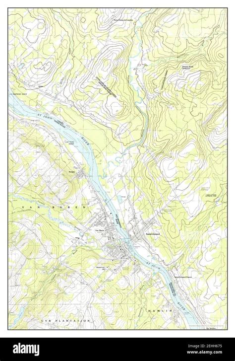 Van Buren, Maine, map 1986, 1:24000, United States of America by Timeless Maps, data U.S ...