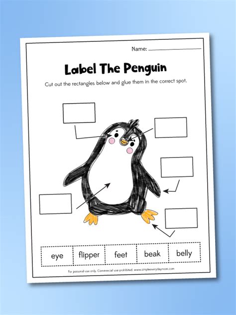 Penguin Worksheets For Kids [Free Printable]