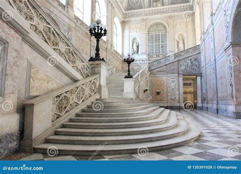 Grand Interior of Old Palace, Naples Editorial Stock Photo - Image of design, napoli: 135391028