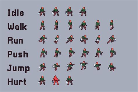 Free 3 Character Sprite Sheets Pixel Art - CraftPix.net | Pixel art ...