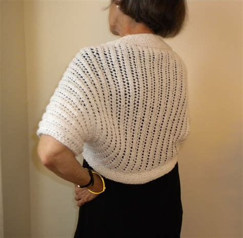 Knit BOLERO /SHRUG PATTERN Cascading Lights