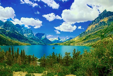 "Lake Saint Mary, Glacier National Park, Montana" by Marion Daly ...