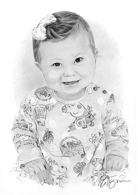 Baby Girl Drawing at PaintingValley.com | Explore collection of Baby ...