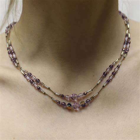 Purple Violets Necklace | Linda V Jewelry