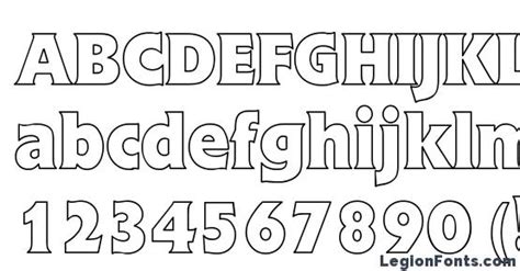 Eschew hollow Font Download Free / LegionFonts