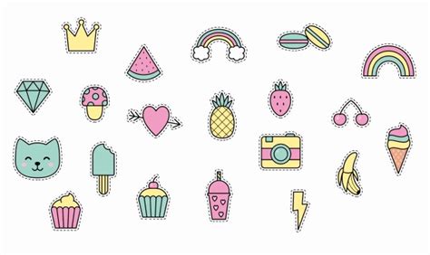 Cute Stickers Pack. SVG PNG JPG files. Digital download - Inspire Uplift