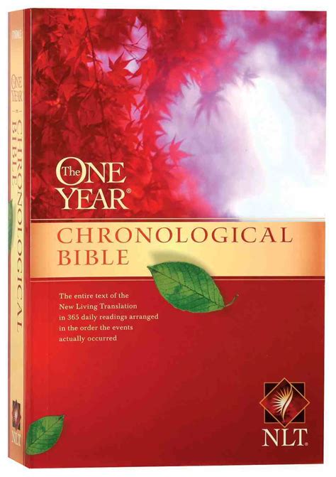 NLT One Year Chronological Bible (Black Letter Edition) (2nd Edition) | Koorong