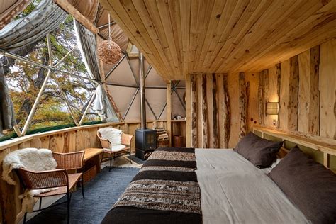 Eco glamping adventure and Patagonia geodesic dome retreat