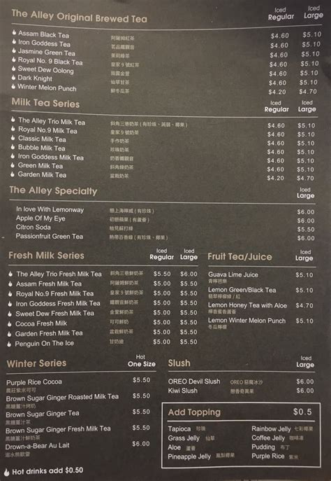 the alley menu malaysia price - Amy Nash