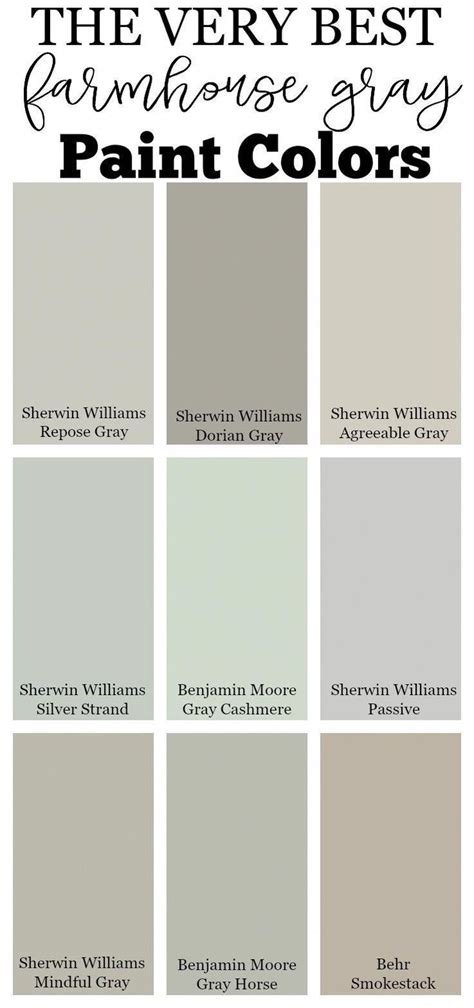 The very best farmhouse gray paint colors for your home # ...