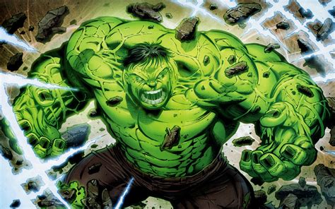 Epic Hulk Comic HD Wallpaper: Unleash the Green Giant!