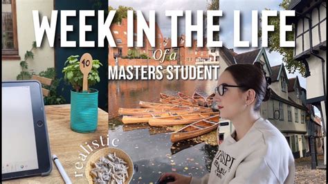 Week in the Life of a UEA Masters Student (2022) - YouTube