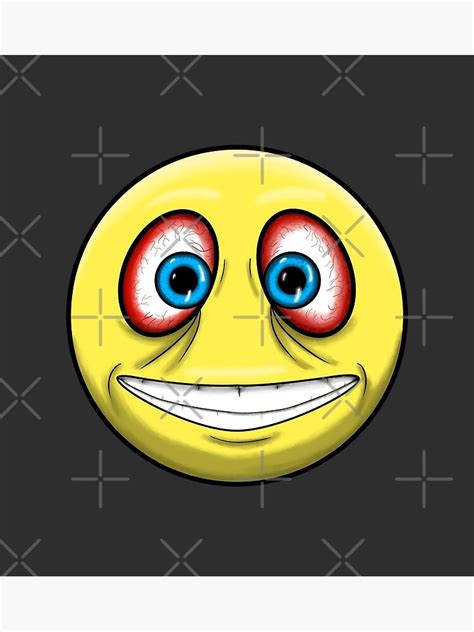 "Disturbed Emoji, Funny Smiley Face" Poster by Meme-Tees- | Redbubble