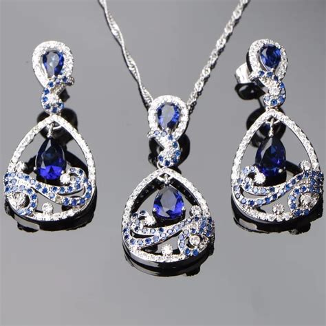 Aliexpress.com : Buy 925 Sterling Silver Bridal Jewelry Sets For Women ...