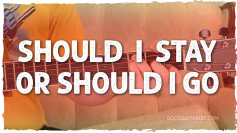 "Should I Stay or Should I Go" Easy Beginner Guitar Lesson - Chords & Strumming - YouTube