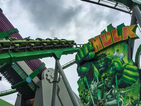 Hulk Roller Coaster Night