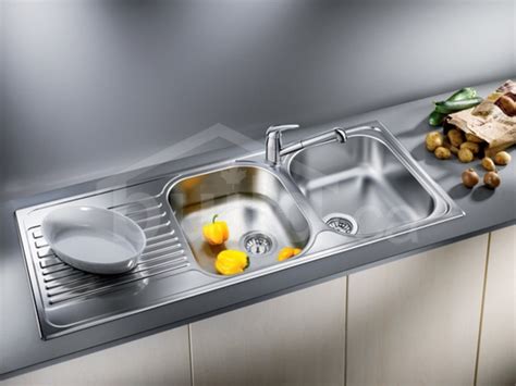 401654 : Blanco Tipo 8 S Drop-In Kitchen Sink with Left Drainboard, 2 ...