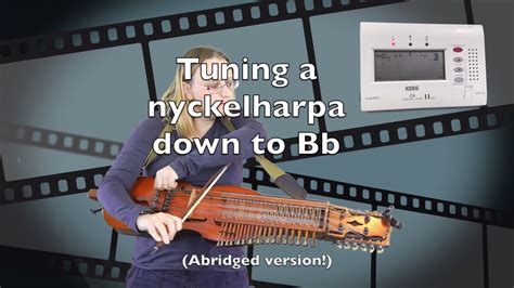 Tuning a nyckelharpa down a tone... - YouTube