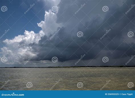 Thunderstorm Building Over Mexican Coast Stock Image - Image of weather ...