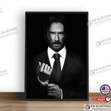 Keanu Reeves Poster Movie Star Actor Poster - Ink In Action