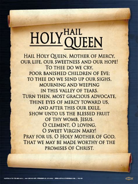 Hail Holy Queen Prayer Clip Art