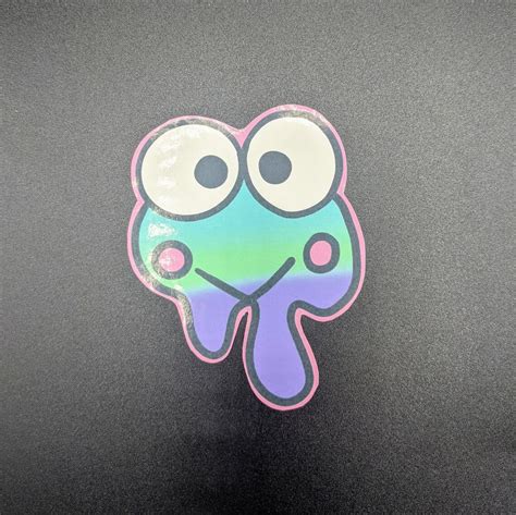 Keroppi Diecut Sticker Keroppi Sticker Sanrio Vinyl Diecut | Etsy