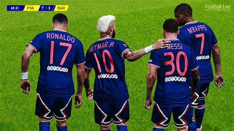 New PSG 2022 - C.Ronaldo! Messi! Neymar! Mbappe! | Team in Football History | eFootball PES 2021