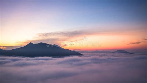 Fog Mountain and sunrise stock photo. Image of national - 65392654