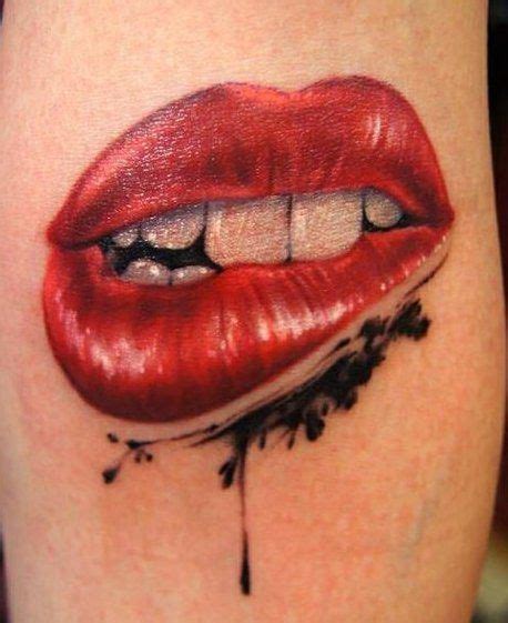 Tattooed Kisses and Lips Lip Print Tattoos, Kiss Tattoos, Sleeve Tattoos, Tattoos Of Lips, Lips ...