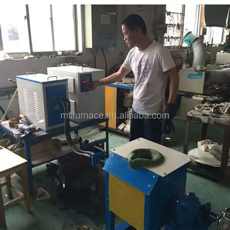 Laboratory Induction Mini Melting Iron Furnace 30kg 20kg Tilting Rotary Melting Furnace ...