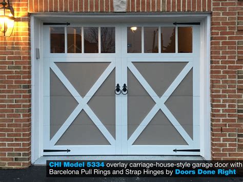 Doors Done Right – Garage Doors and Openers – CHI Model 5334 Overlay-Style Carriage House Garage ...