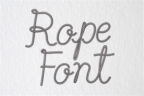 Rope Font by Doo Design Studio · Creative Fabrica