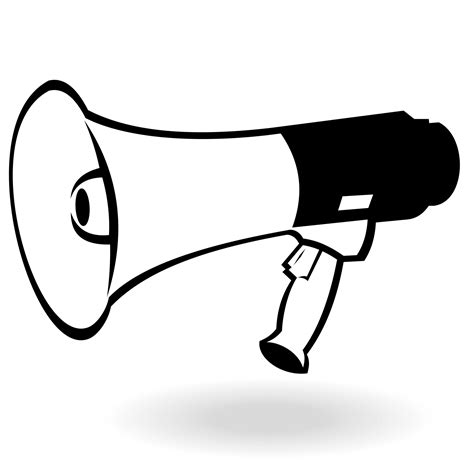 Vector for free use: Megaphone vector