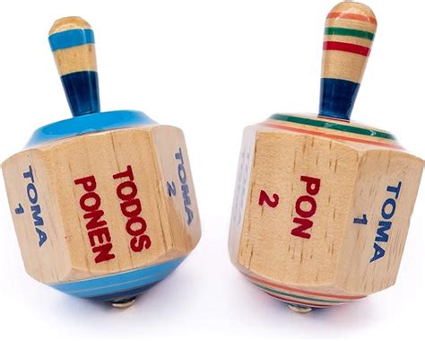 Other Classic Toys Pair of Toma Todo Wooden Pirinola Traditional Mexican Game Hand Made ...