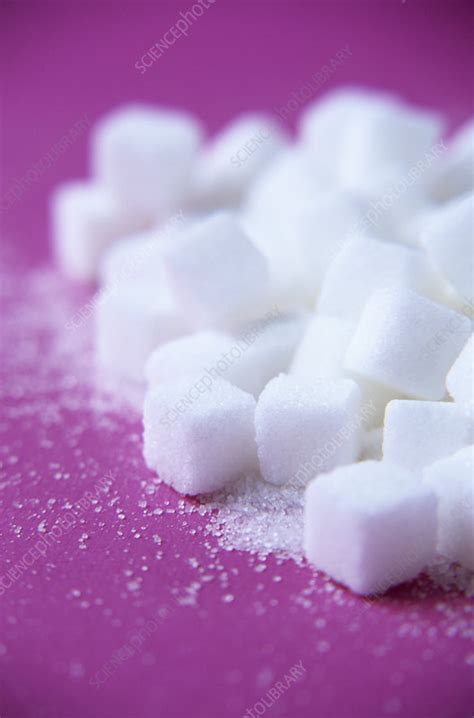 White sugar cubes - Stock Image - H110/3137 - Science Photo Library