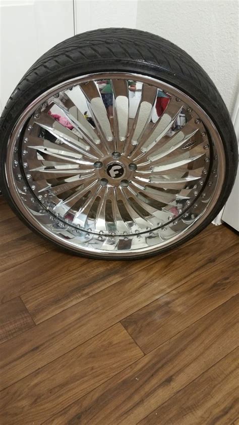 24 INCH CHROME FORGIATO STAGGERED RIMS for Sale in Fort Worth, TX - OfferUp