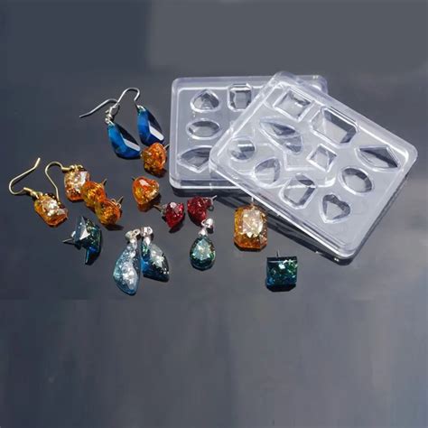 Jewelry Pendant Epoxy Resin Molds Resin Crafts for Pendant Earrings Jewellery DIY Tool -in ...