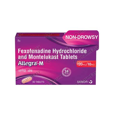 Allegra M Tablet - Uses, Side Effects, Dosage, Composition & Price | PharmEasy