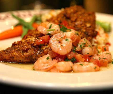 Pecan Crusted Texas Redfish with Baby Shrimp, Tomato and Cilantro Butter Sauce - Goodtaste with ...