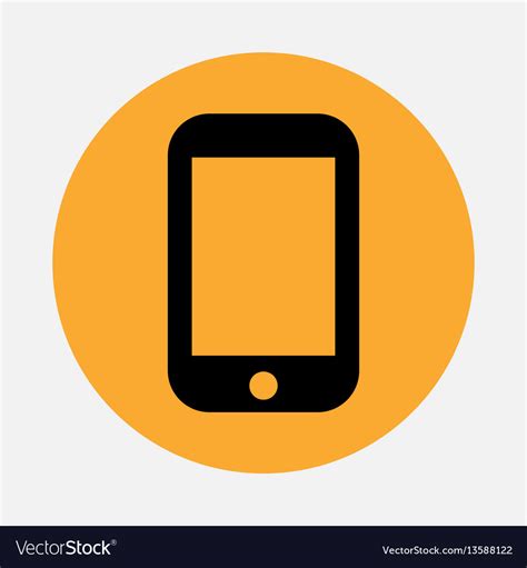 Simple smartphone or mobile phone icon isolated Vector Image