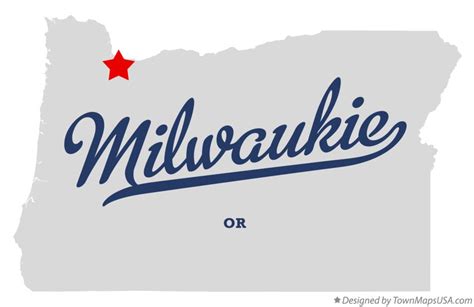 Map of Milwaukie, OR, Oregon