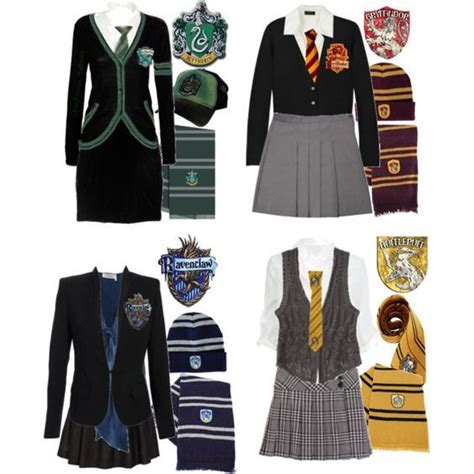 "Hogwarts Uniforms" by ser-rena01 on Polyvore | Harry potter uniform ...