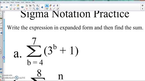 summation practice 1 - YouTube